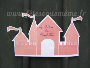 Décoration Princesse & Chevalier - pancarte porte - Fêtes vous même