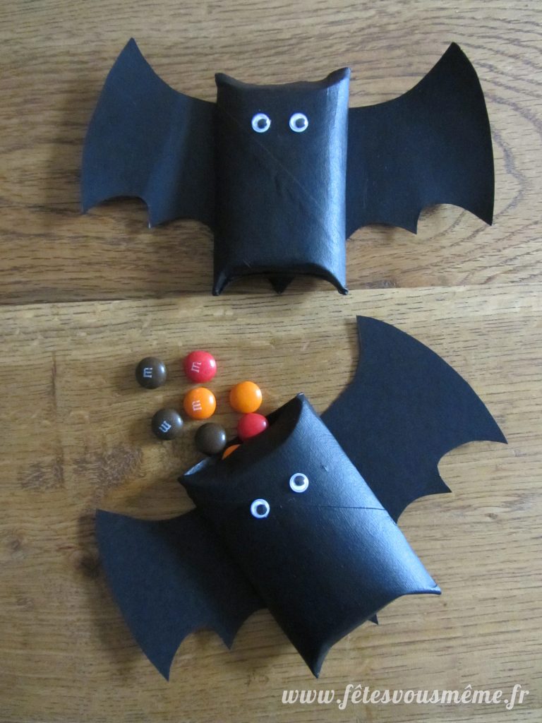 Boites à bonbons chauve-souris 1 - Fêtes vous même