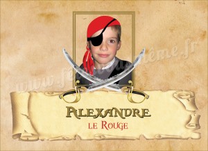 Invitation anniversaire Pirate