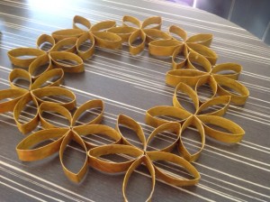 Couronne en rouleau papier