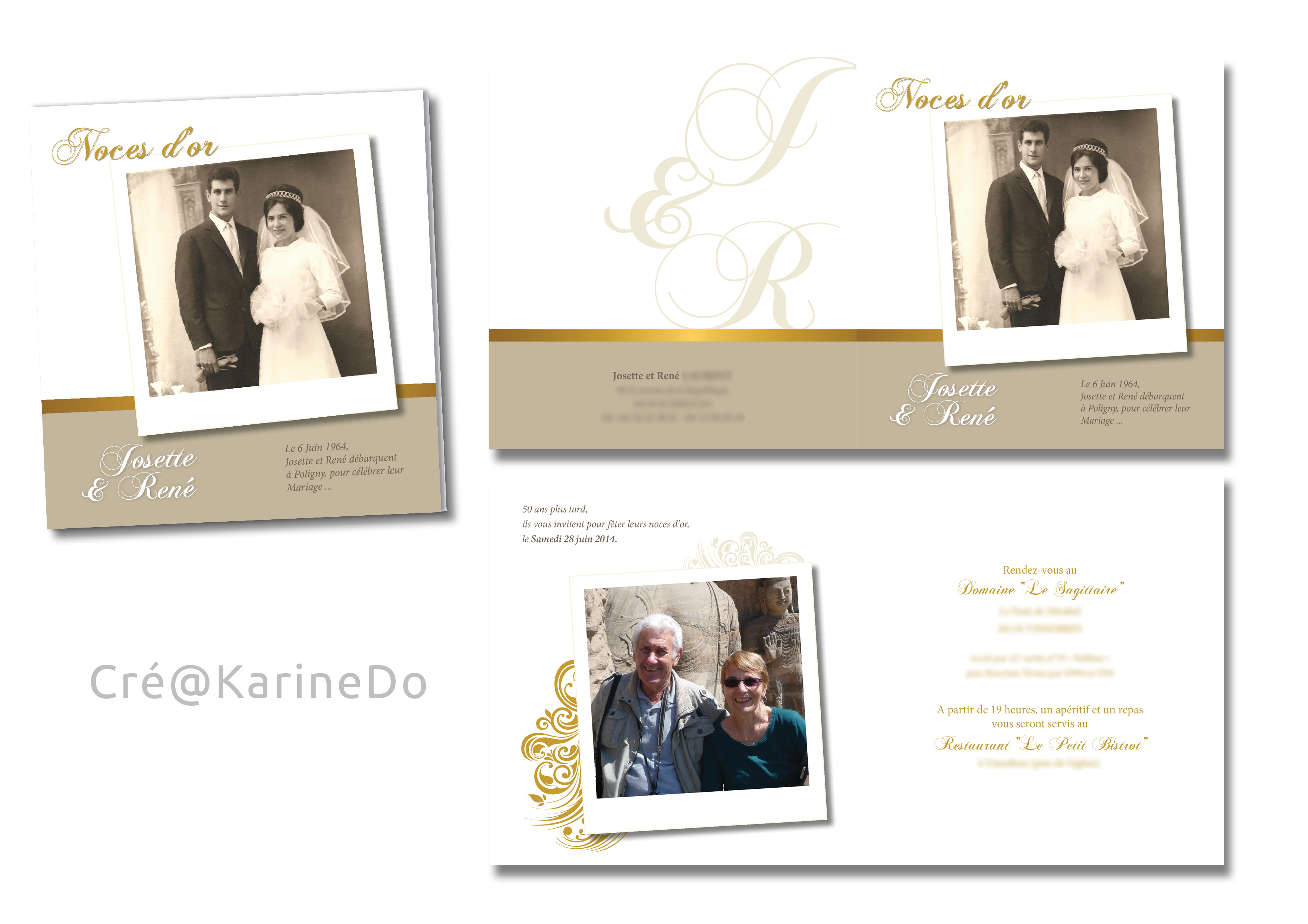 bricolage creation carte anniversaire 50 ans mariage