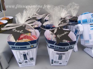 Cadeaux Invités Star Wars - Boites bonbons R2D2 - Fêtes vous même