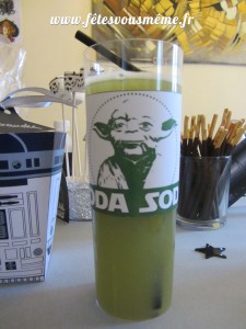 Table Gourmande thème Star Wars - Yoda Soda - Fêtes vous même