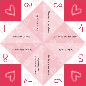 Cocotte d'amour avec messages