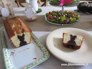 Gâteau caché lapin 1 - Fêtes vous même