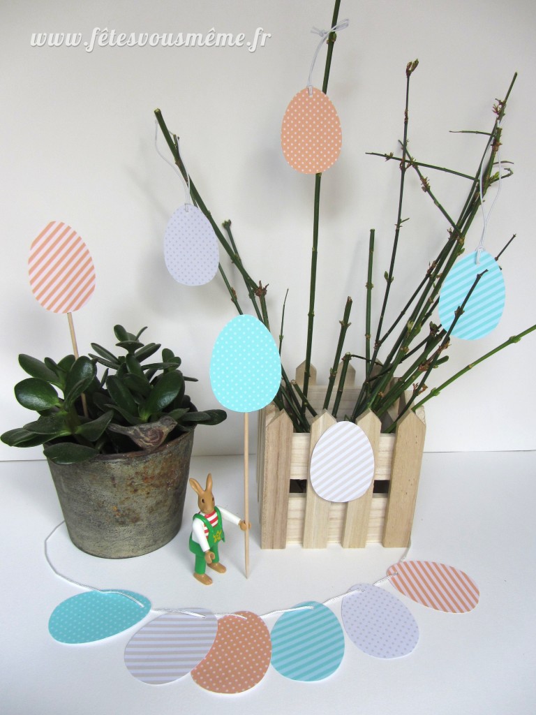 Oeufs de pâques pour décorer 1 - Fêtes vous même oeufs de paques decoratifs