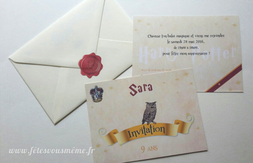 Invitation Harry Potter
