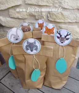 Cadeaux invités Thème Forêt 2 - Fêtes vous même