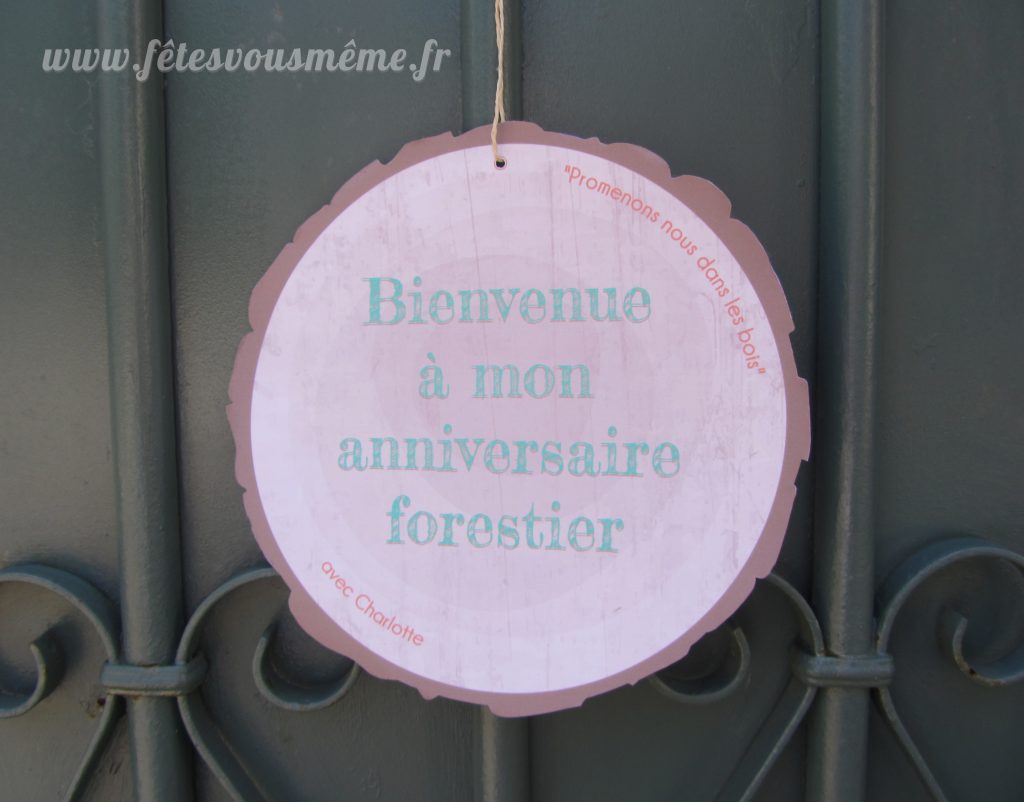 Décoration Thème Forêt - Pancarte Porte Foret - Fêtes vous même