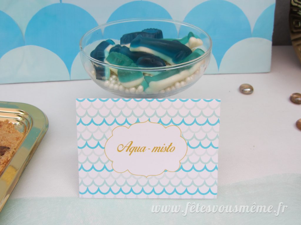 Table Gourmande monde de la mer - bonbons - Fêtes vous même