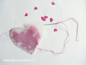 Pochette coeur à confettis - remplissage - Fêtes vous même
