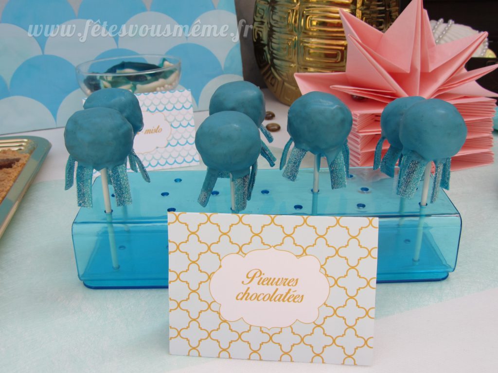Table Gourmande monde de la mer - cake pop - Fêtes vous même