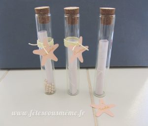 Cadeaux invités Monde de la mer - message à la mer - Fêtes vous même