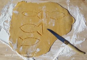 Biscuits Poissons d'Avril découpe pâte - Fêtes vous même