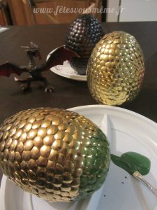 Oeufs de dragon version Game of Thrones - peinture - Fêtes vous même