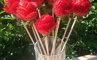 Bouquet gourmand de fraises - Fêtes vous même