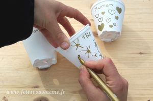 Aromates pour la Fête des Mères - déco des pots - Fêtes vous même