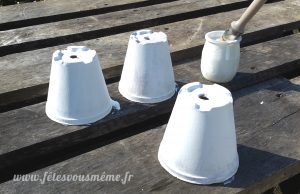 Aromates pour la Fête des Mères - séchage des pots - Fêtes vous même