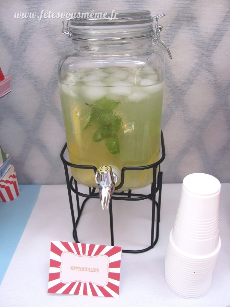 Table Gourmande Fête Foraine - limonade - Fêtes vous même