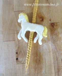Gâteau Carrousel - essai cheval de bois - Fêtes vous même