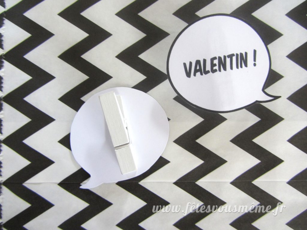 Montage étiquettes bulles - Cadeaux Invités Manga - Fêtes vous même