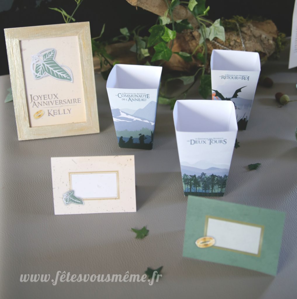 Kit déco Le Seigneur des Anneaux - détail - Fêtes vous même