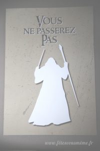 Kit déco Le Seigneur des Anneaux - pancarte de porte - Fêtes vous même