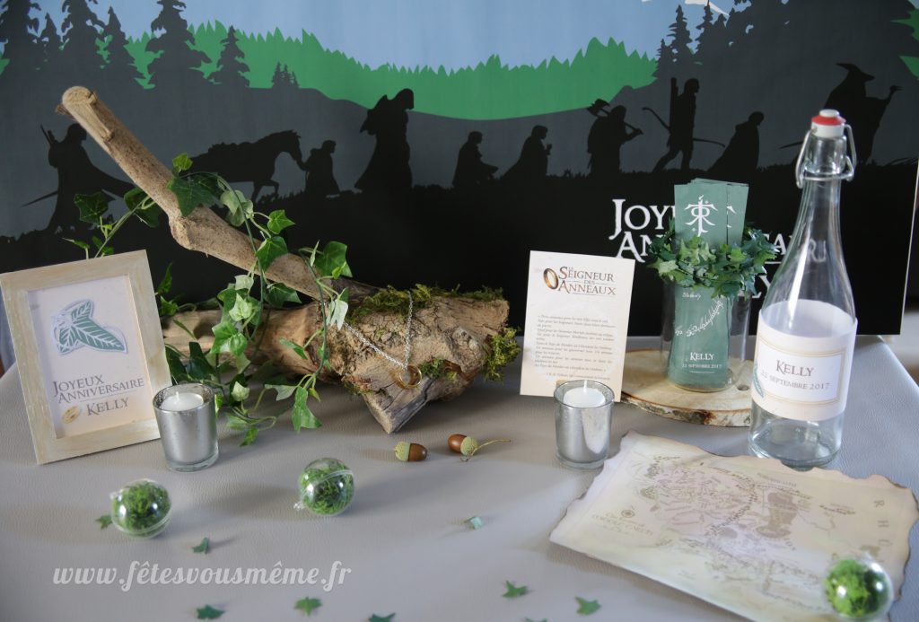 Kit déco Le Seigneur des Anneaux - Décoration Table Gourmande - Fêtes vous même