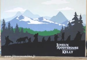 Kit déco Le Seigneur des Anneaux - Affiche - Fêtes vous même