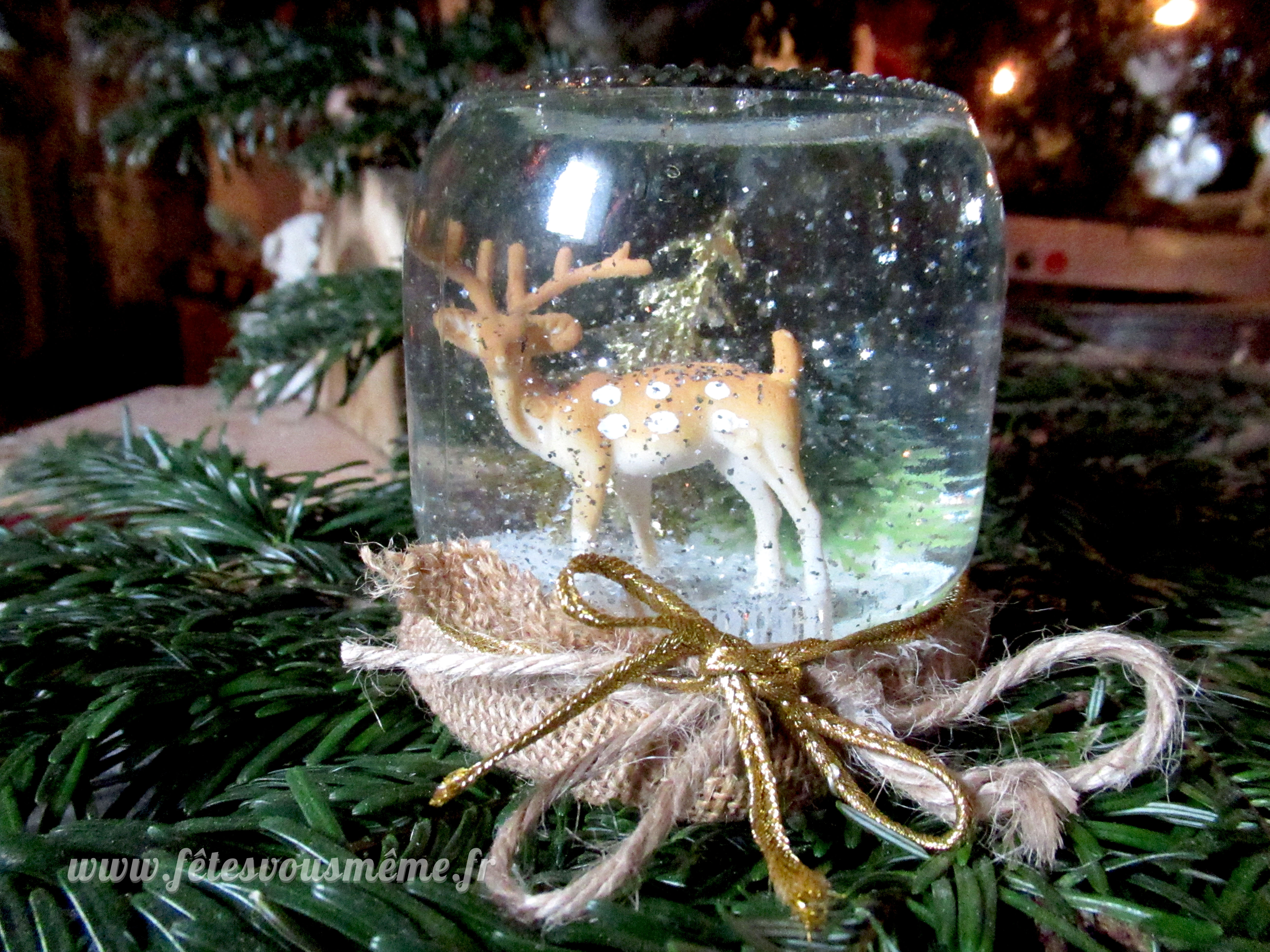La Boule à neige de Noël - tutoriel DIY • Fêtes vous même