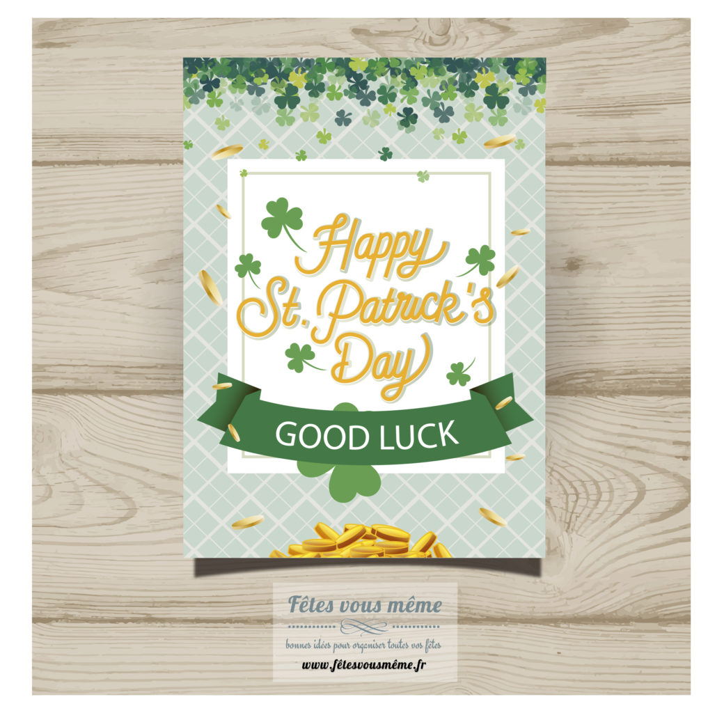 Carte Good Luck - St Patrick https://www.instyleprom.com/