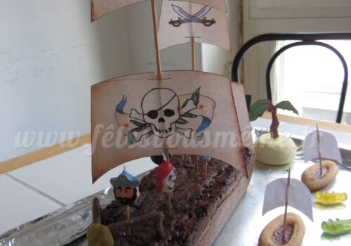 Gâteau Bateau Pirate - Fêtes vous même