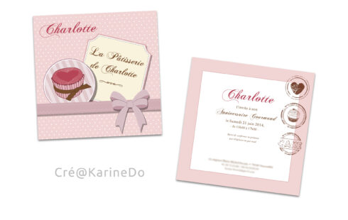 Invitation Petite Pâtisserie - Fêtes vous même