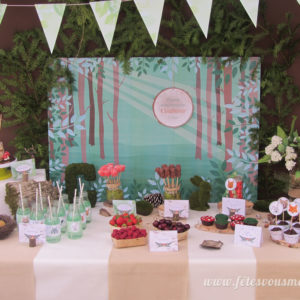 Kit anniversaire Forêt - table gourmande - Fêtes vous même