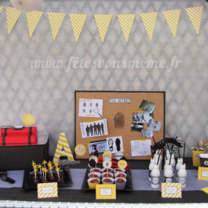 Kit anniversaire Agent Secret - Set up - Fêtes vous même