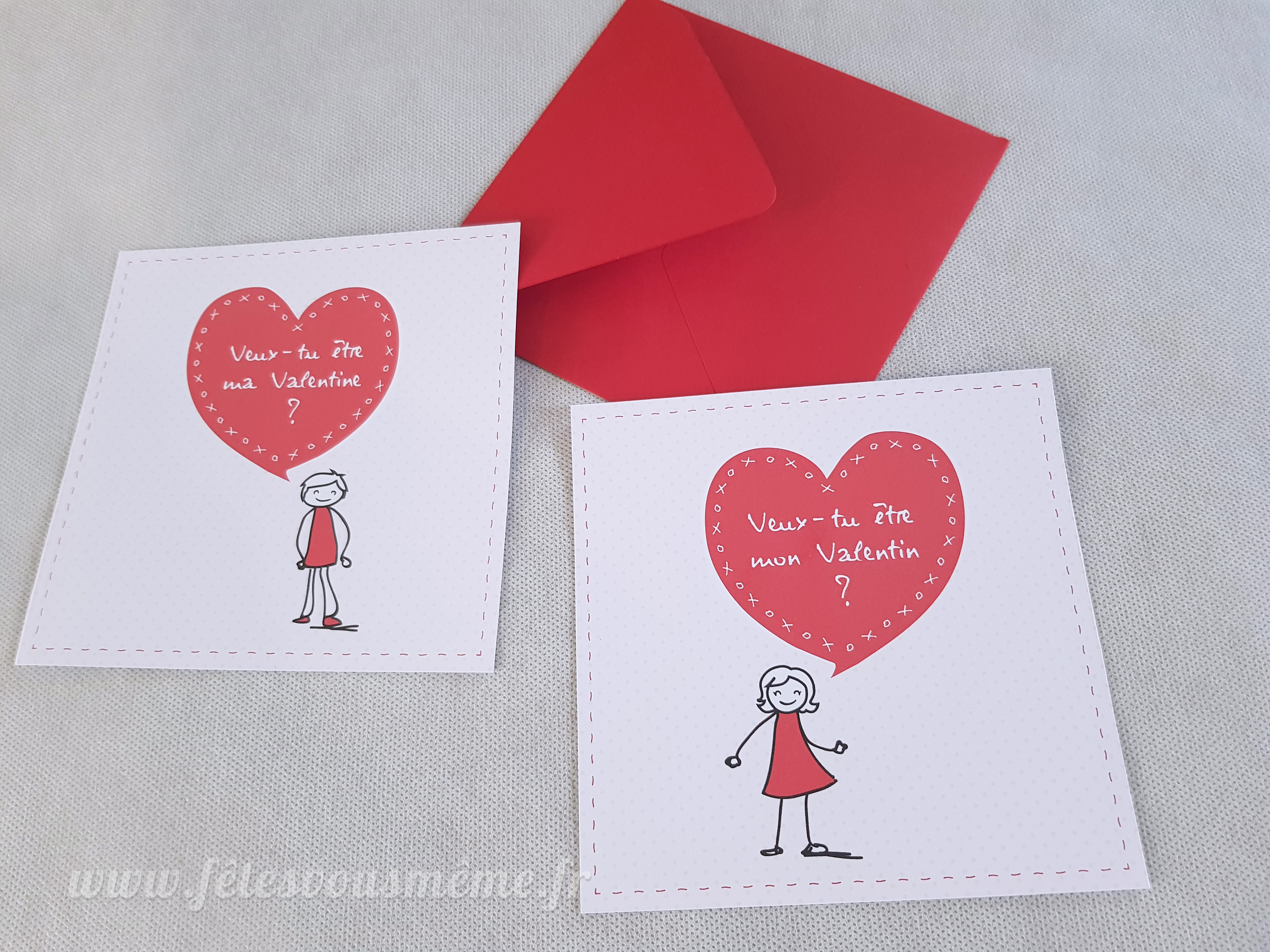Carte Saint Valentin « Be my Valentin(e) » – Image 4