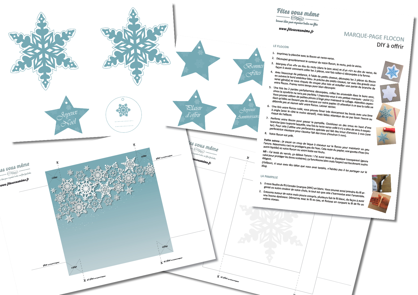 Kit cadeau "Marque-page flocon" – Image 2