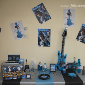 Kit déco Rock Party - buffet - Fêtes vous même