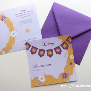 Invitation Raiponce
