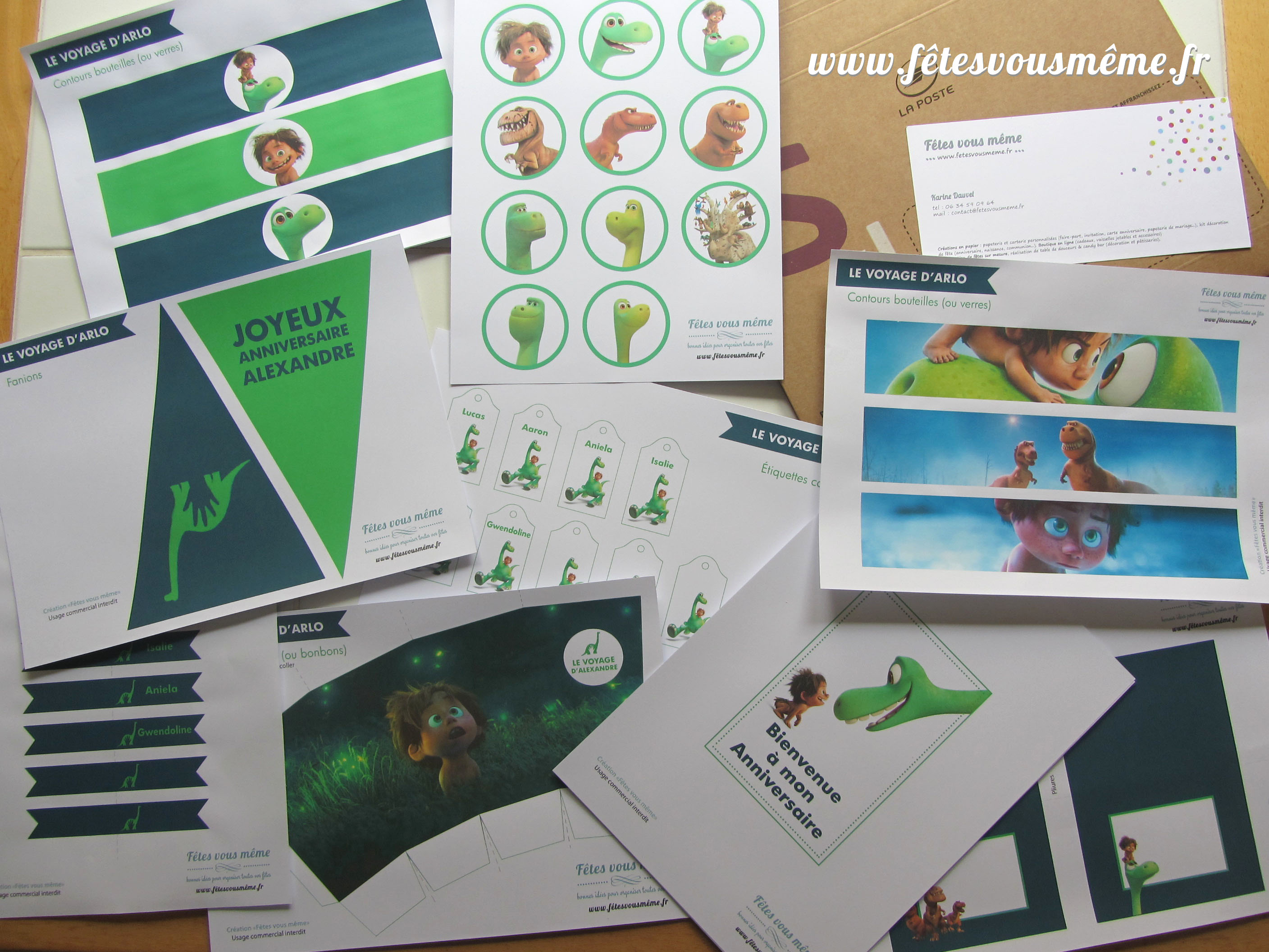 Kit déco Le voyage d'Arlo - Fêtes vous même