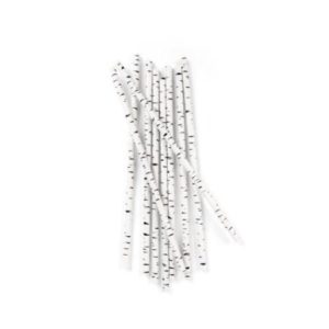 Pailles motif bouleau