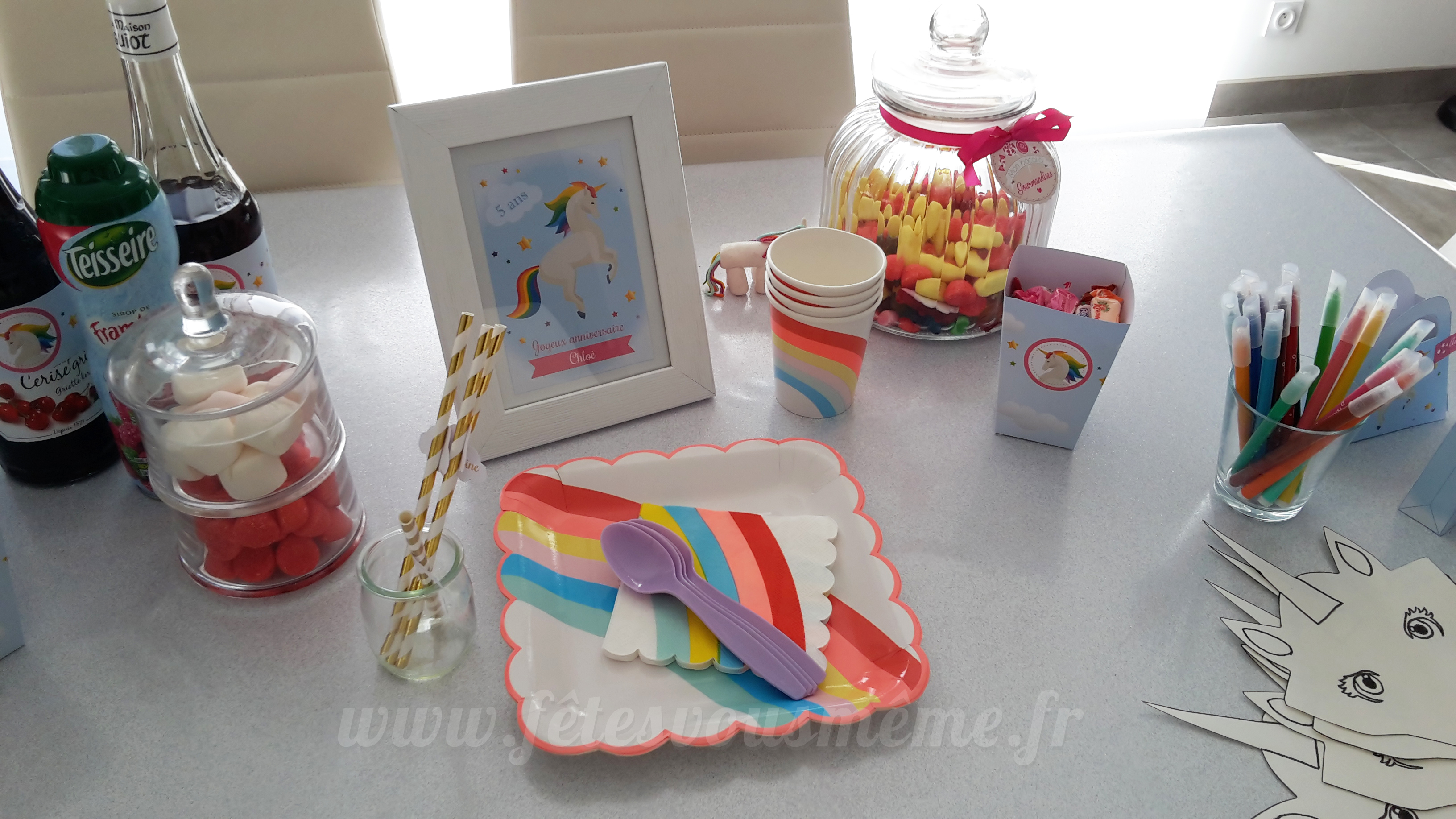 Kit déco Licorne-Arc en ciel – Image 4