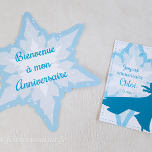 Invitation Princesse flocon