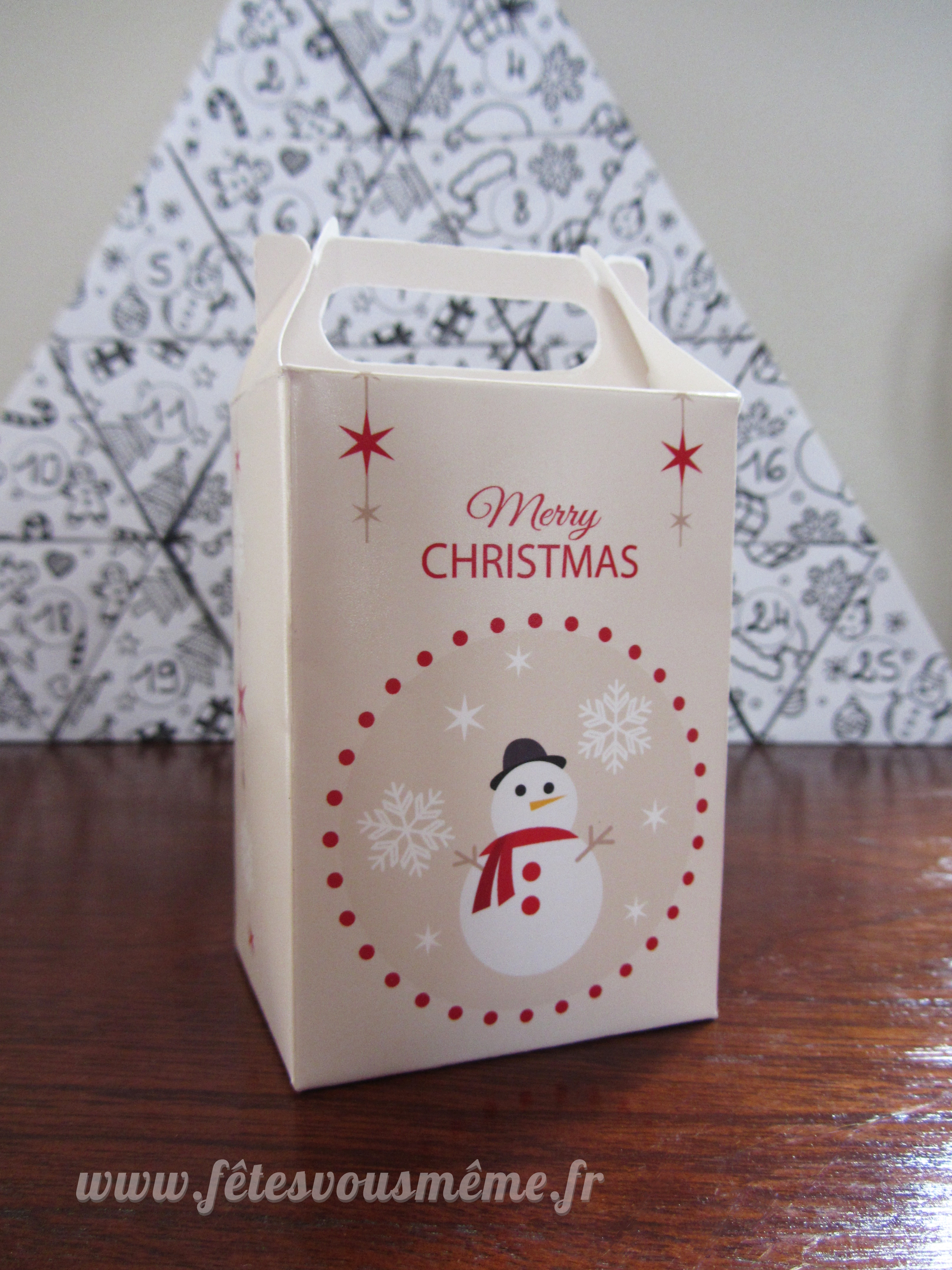 Boite bonbons Noël