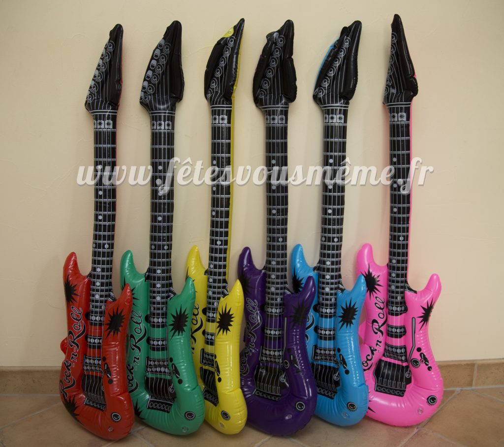 Guitare gonflable Rock Party - Fêtes vous même