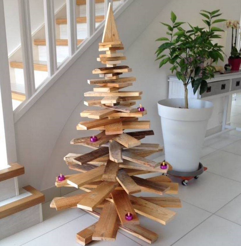 Tendance Fabriquer son sapin de Noël en palette • Fêtes vous même