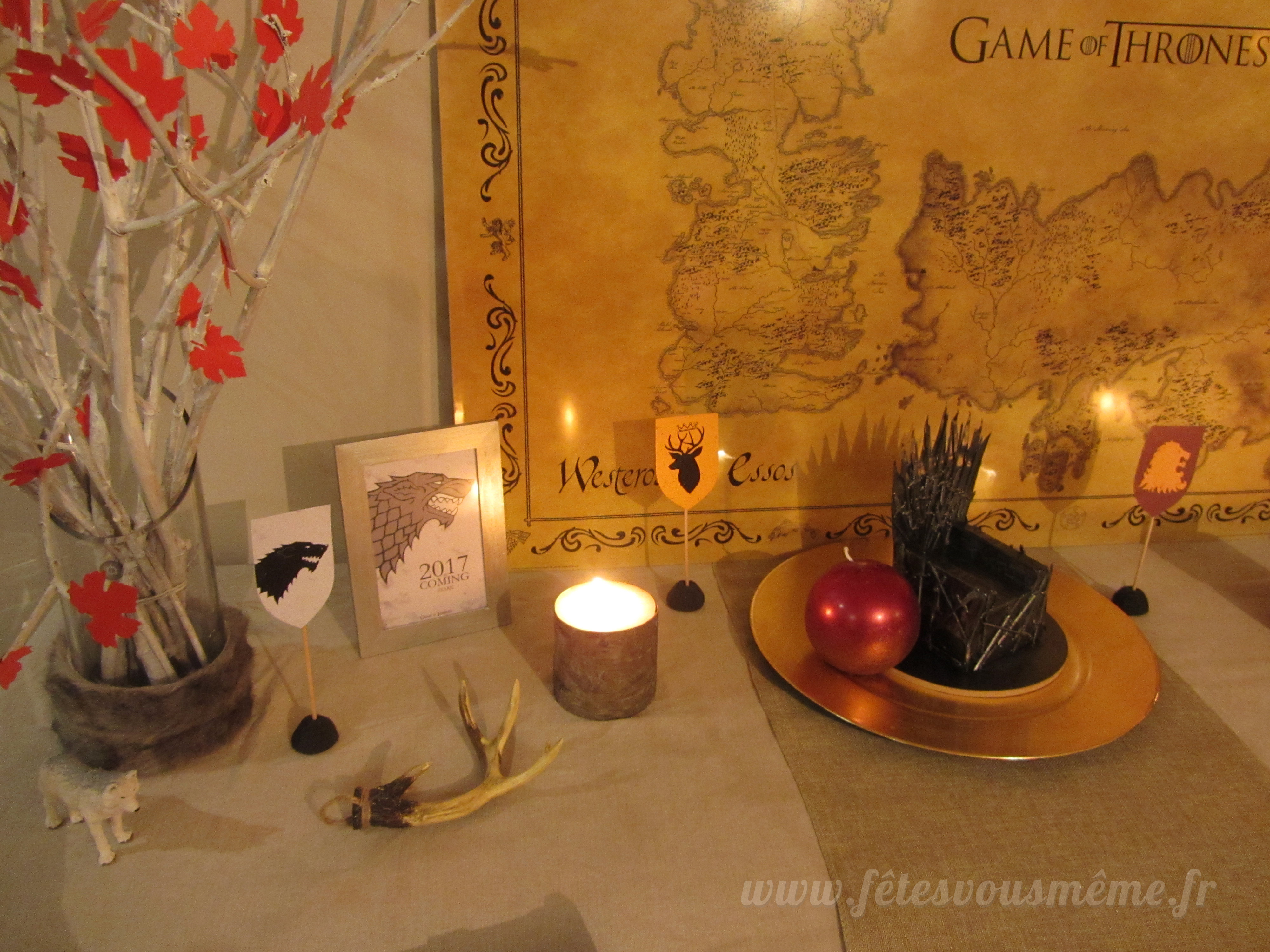 Kit déco Game of Thrones - Buffet - Fêtes vous même
