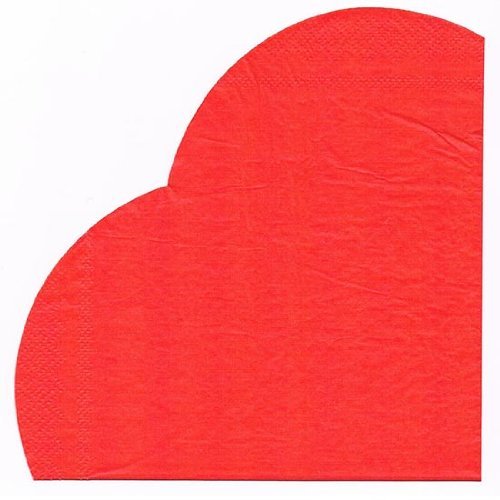 Serviettes coeur détail - Fêtes vous même