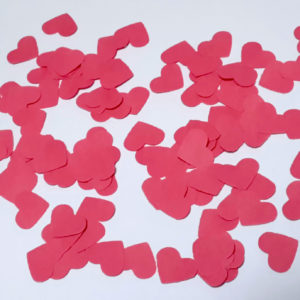 Confettis cœur rose foncé - Fêtes vous même