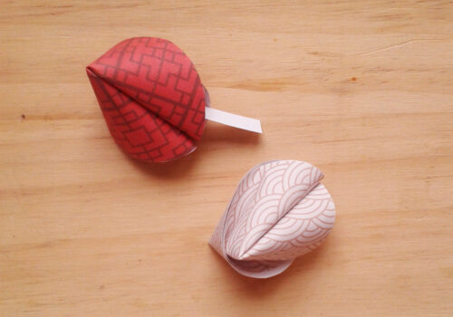 Fortune Cookies papier étape 6 - Fêtes vous même